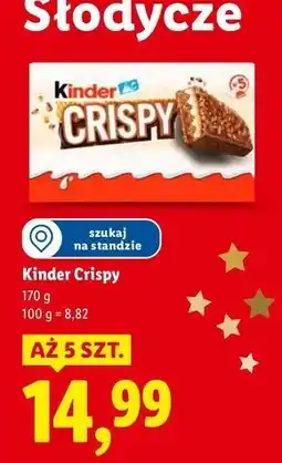 Lidl Batony Kinder Crispy oferta