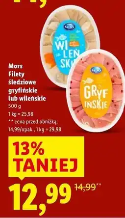 Lidl Filety śledziowe wileńskie Mors Ryby oferta