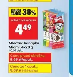 Biedronka Kanapka mleczna mix paw patrol Miami oferta