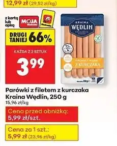 Biedronka Parówki z filetem kurczaka Kraina Wędlin oferta