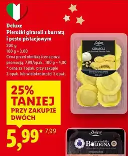 Lidl Pierożki girasoli z burratą i pesto pistacjowym Deluxe (Schwarz) oferta