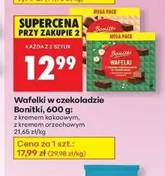 Biedronka Wafelki z kremem kakaowym Bonitki oferta