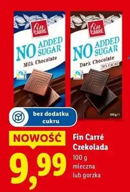 Lidl Czekolada gorzka bez dodatku cukru Fin Carre oferta