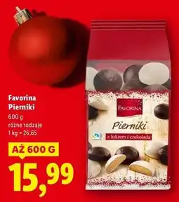 Lidl Mieszanka pierniczków z czekolada i lukrem Favorina oferta