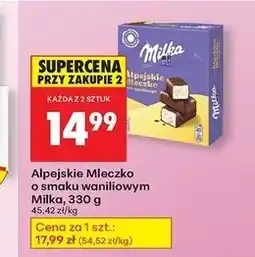 Biedronka Czekoladki waniliowe Milka Alpejskie Mleczko oferta