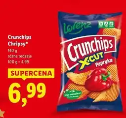 Lidl Chipsy paprykowe Crunchips X-Cut oferta