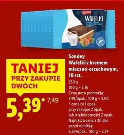Lidl Wafelki rizer Sondey oferta