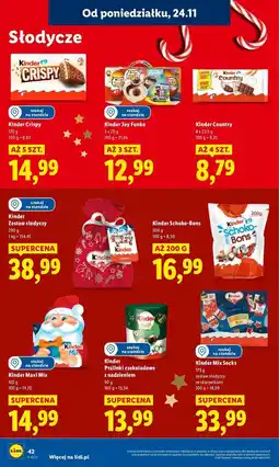 Lidl Zestaw świąteczny Kinder Happy Snack oferta