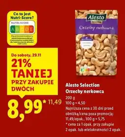 Lidl Orzechy nerkowca Alesto oferta
