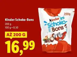 Lidl Cukierki czekoladowe Kinder Schoko-Bons oferta