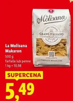 Lidl Makaron penne rigate 20 La Molisana oferta