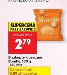 Biedronka Biszkopty tradycyjne Bonitki oferta