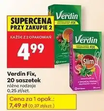 Biedronka Herbatka slim Verdin Fix oferta