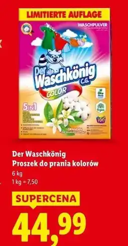 Lidl Proszek do prania color Der Waschkonig oferta