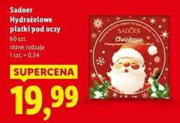 Lidl Hydrożelowe płatki pod oczy Sadoer oferta
