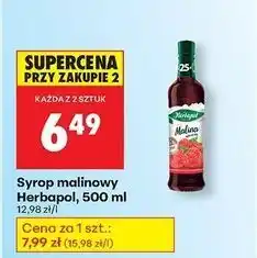 Biedronka Syrop malina Herbapol oferta