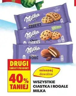Biedronka Ciastka z kawałkami czekolady Milka Cookies Sensations oferta