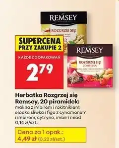 Biedronka Herbata słodka śliwka i figa z cynamonem imbirem Remsey Rozgrzej Się! oferta