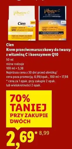 Lidl Krem do twarzy na noc Cien Vital oferta