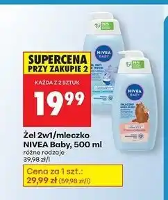 Biedronka Mleczko nawilżające Nivea Baby Ochronny oferta