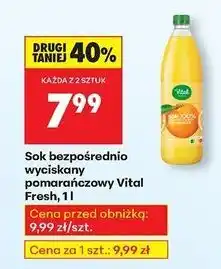 Biedronka Sok pomarańczowy Vital Fresh oferta
