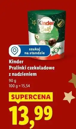 Lidl Kulki mleczne Kinder oferta