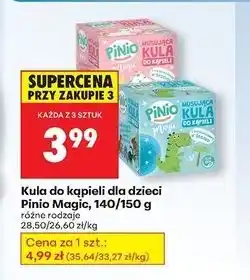 Biedronka Kula musująca do kąpieli z zabawką dinozaur Pinio Magic oferta