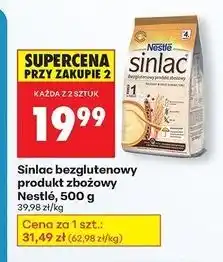 Biedronka Kaszka zbożowa bezglutenowa Nestle Sinlac oferta