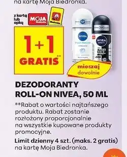 Biedronka Antyperspirant original Nivea Men Invisible Black & White oferta