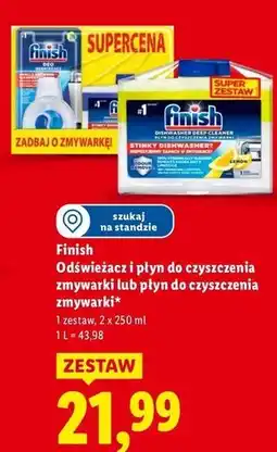 Lidl Środek do czyszczenia regular + odświeżacz Finish Do Czyszczenia Zmywarek oferta
