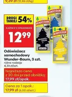 Biedronka Zapach samochodowy new car Wunder-Baum oferta