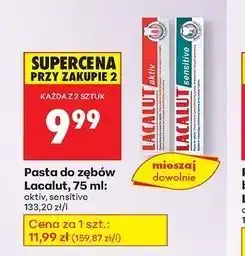 Biedronka Pasta do zębów Lacalut Sensitive oferta