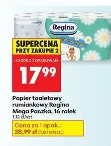 Biedronka Papier toaletowy rumiankowy Regina oferta