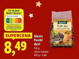 Lidl Pestki dyni o smaku papryczki chili Alesto oferta