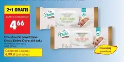 Biedronka Chusteczki wilgotne aloe care Dada Extra Care oferta