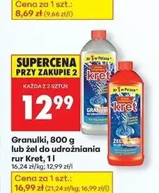 Biedronka Żel do udrożniania rur Kret oferta