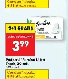 Biedronka Podpaski ultra fresh normal Femina oferta