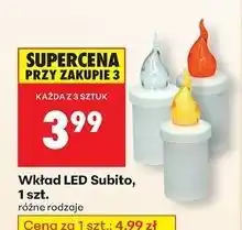 Biedronka Wkład led 30 dni żółty Subito oferta