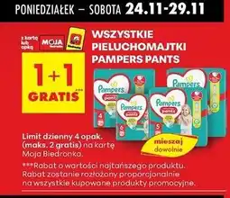 Biedronka Pieluchomajtki 3 midi Pampers Pants oferta