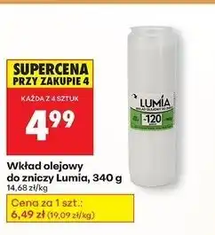 Biedronka Wkład olejowy do zniczy 120 Lumia oferta