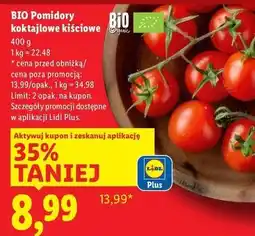Lidl Pomidory koktajlowe kiściowe bio oferta