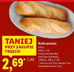 Lidl Bułka paryska oferta