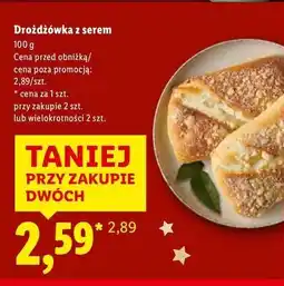 Lidl Droźdżówka z serem oferta