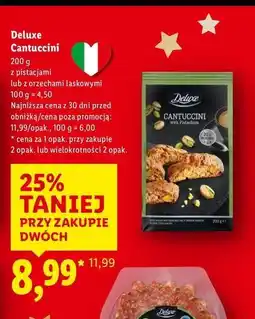Lidl Ciastka cantuccini z orzechami Deluxe (Schwarz) oferta