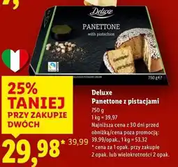 Lidl Babka panettone z pistacjami Deluxe (Schwarz) oferta