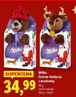 Lidl Czekoladki + maskotka niedźwiadek Milka oferta
