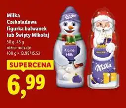 Lidl Mikołaj z czekolady Milka oferta