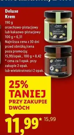 Lidl Krem kakaowo pistacjowy Deluxe (Schwarz) oferta
