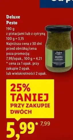 Lidl Pesto z pistacjami Deluxe (Schwarz) oferta