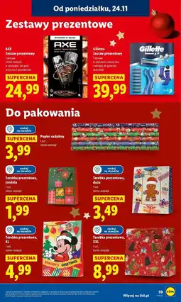 Lidl Torebka prezentowa średnia oferta